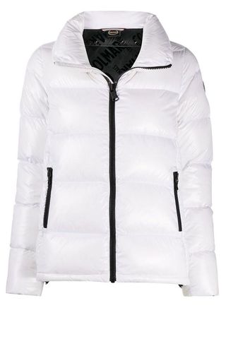 zip down puffer jacket