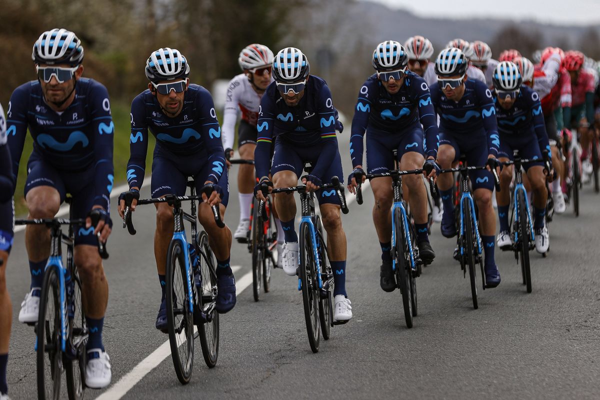 Gran Camino 2022 - 1st Edition - 3rd stage Maceda - Luintra 148,7 km - 26/02/2022 - Movistar Team - photo Luis Angel Gomez/SprintCyclingAgency&Acirc;&copy;2022