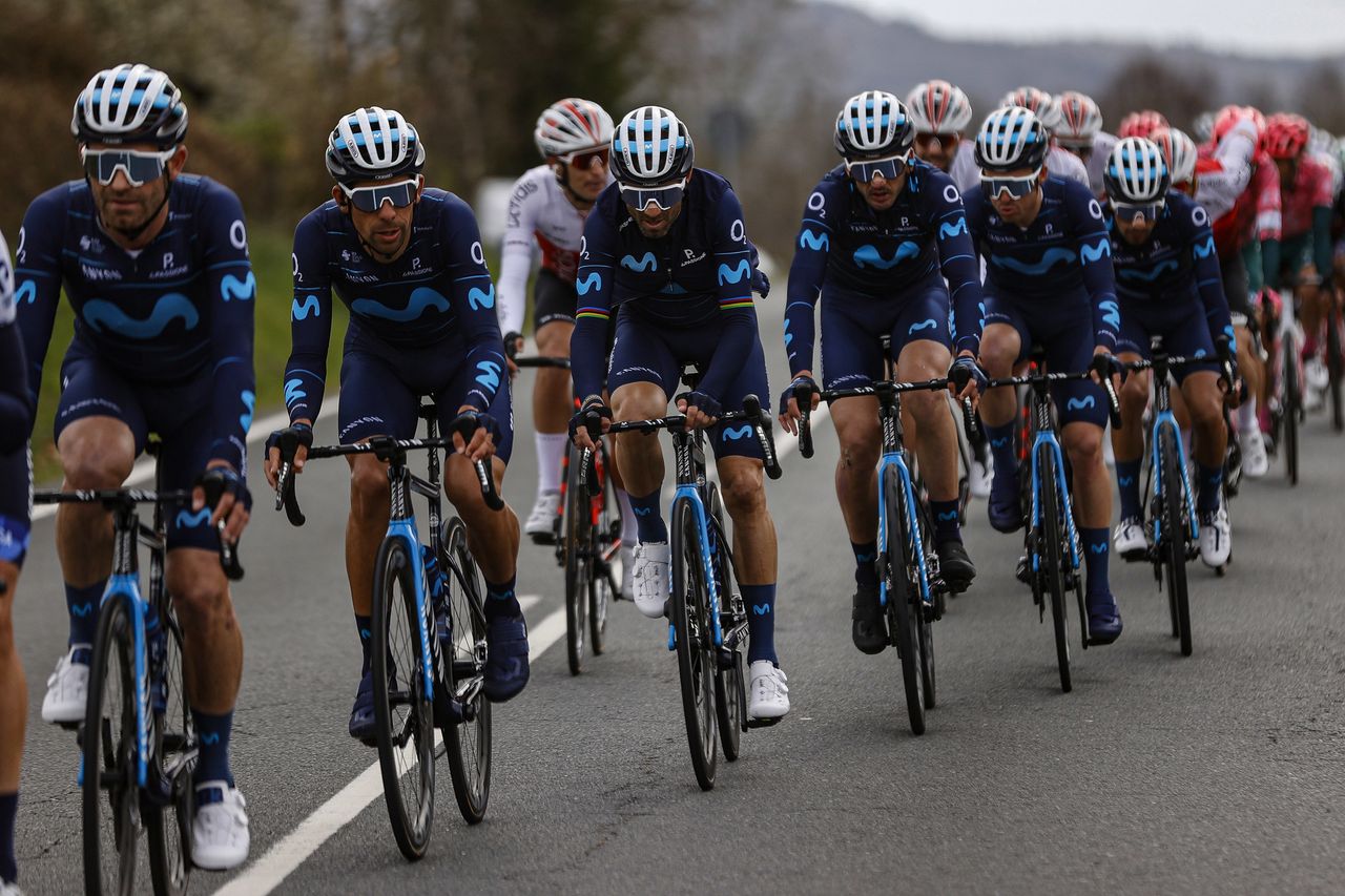 Gran Camino 2022 - 1st Edition - 3rd stage Maceda - Luintra 148,7 km - 26/02/2022 - Movistar Team - photo Luis Angel Gomez/SprintCyclingAgency&Acirc;&copy;2022