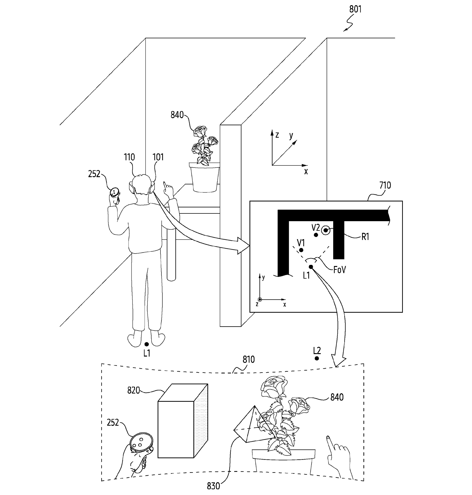 Samsung AR headset patent drawings