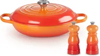 Le Creuset Signature Cast Iron Casserole Dish, 4.2L &amp; Salt and Pepper Shakers - was £319, now £247.50 at Amazon