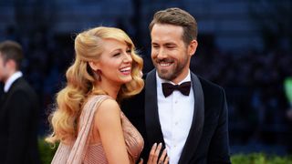 new york, ny may 05 actors blake lively l and ryan reynolds attend the charles james beyond fashion costume institute gala at the metropolitan museum of art on may 5, 2014 in new york city photo by mike coppolagetty images