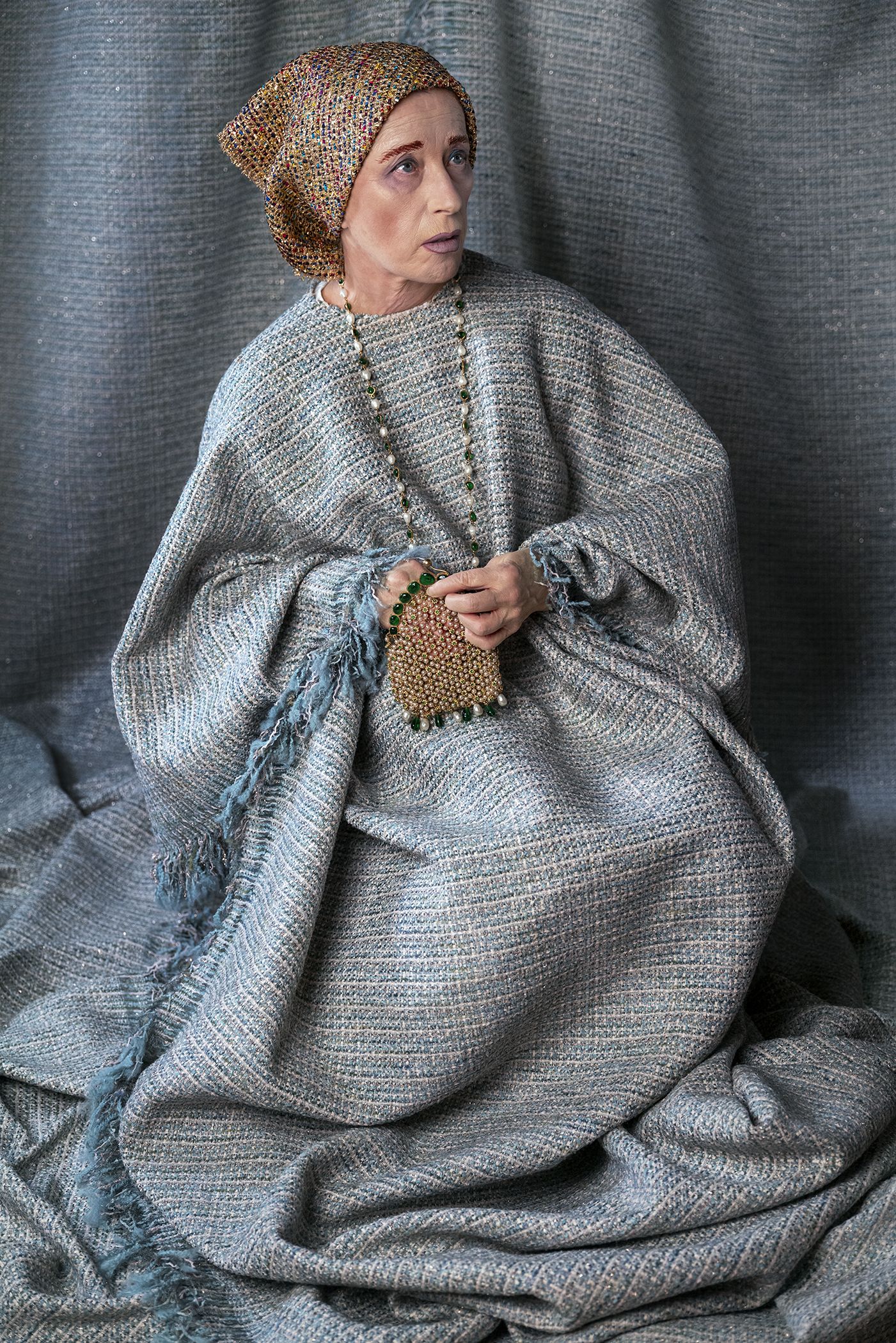 cindy sherman's characters dressed in chanel tweed