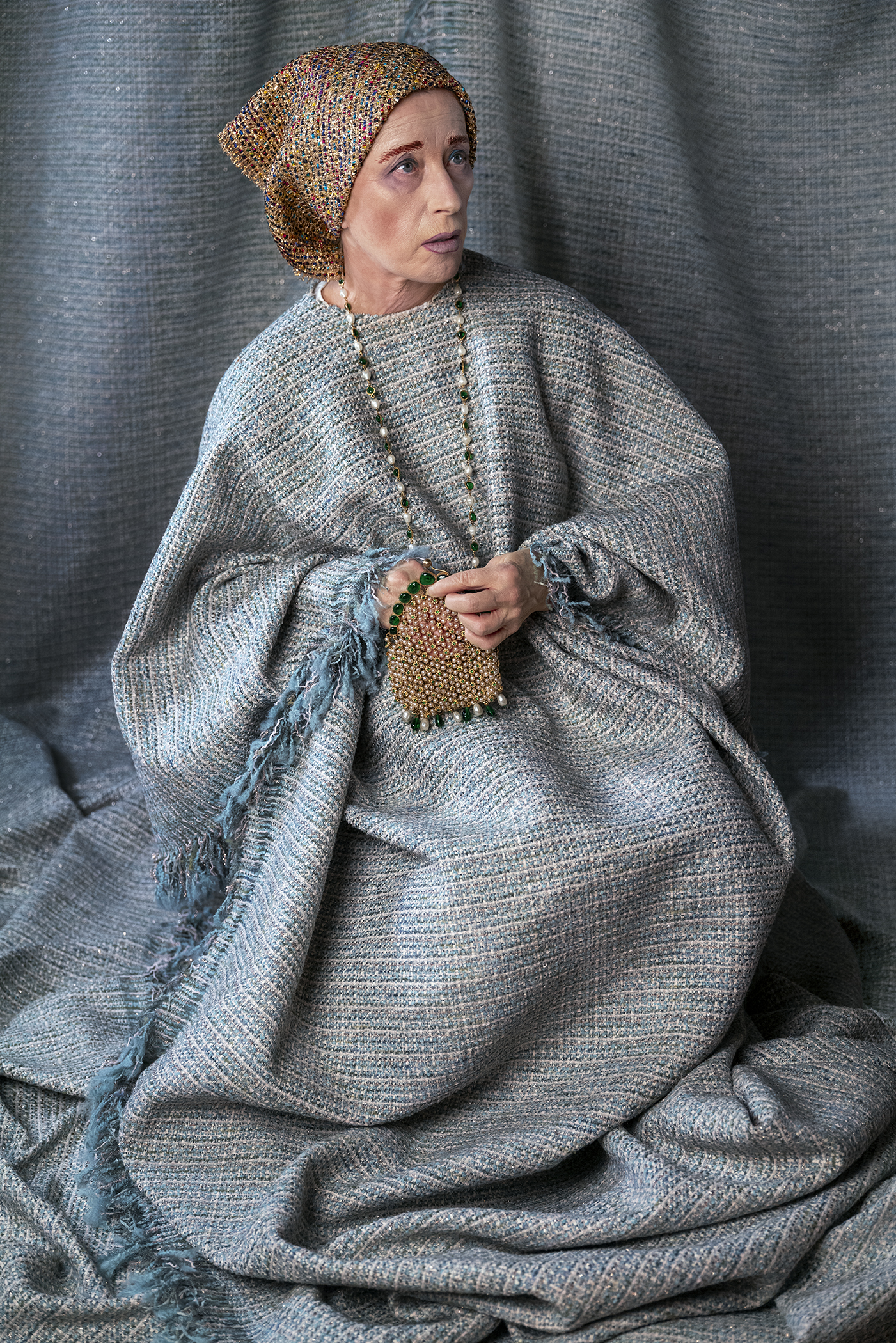 cindy sherman's characters dressed in chanel tweed