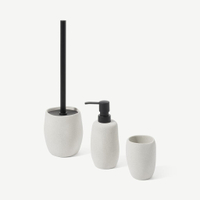 Ewan 3 Piece Organic Shape Textured Bathroom Set |&nbsp;Was £29&nbsp;Then £18&nbsp;Now £16.80 (save £12.20) at Made