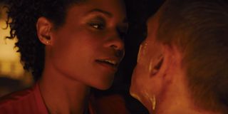 Naomie Harris and Daniel Craig in Skyfall.