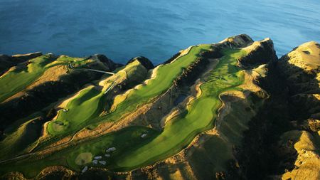 Cape Kidnappers pictured from above