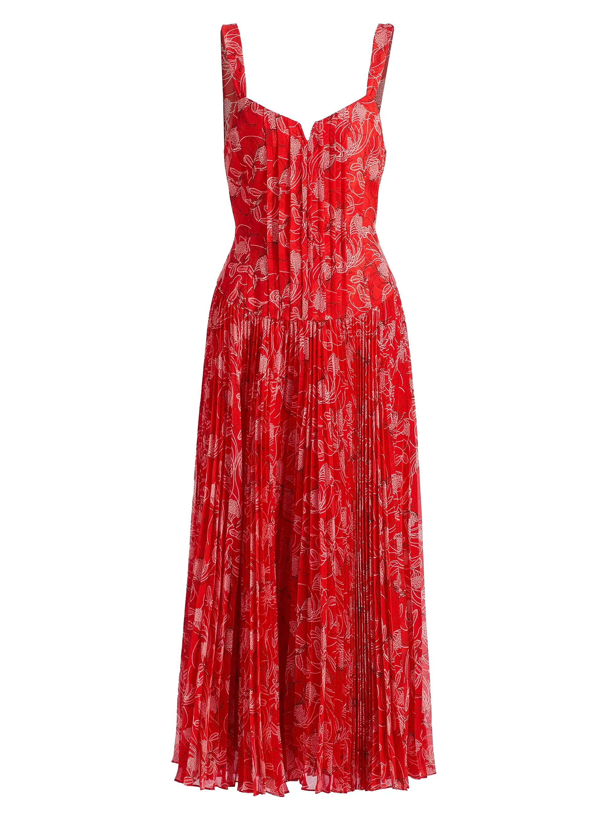 Pascual Botanical Floral Midi-Dress