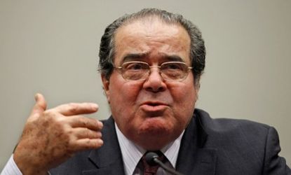 Justice Scalia says he believes in an "enduring Constitution" in which the document's original meaning does not evolve to meet the current society's norms. 