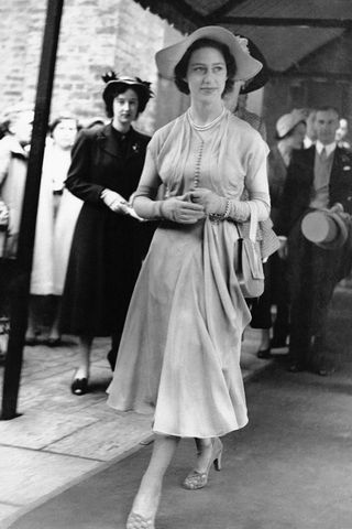 Princess Margaret at a wedding in 1951