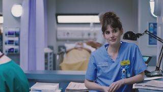 Anna Chell as nurse Jodie Whyte.