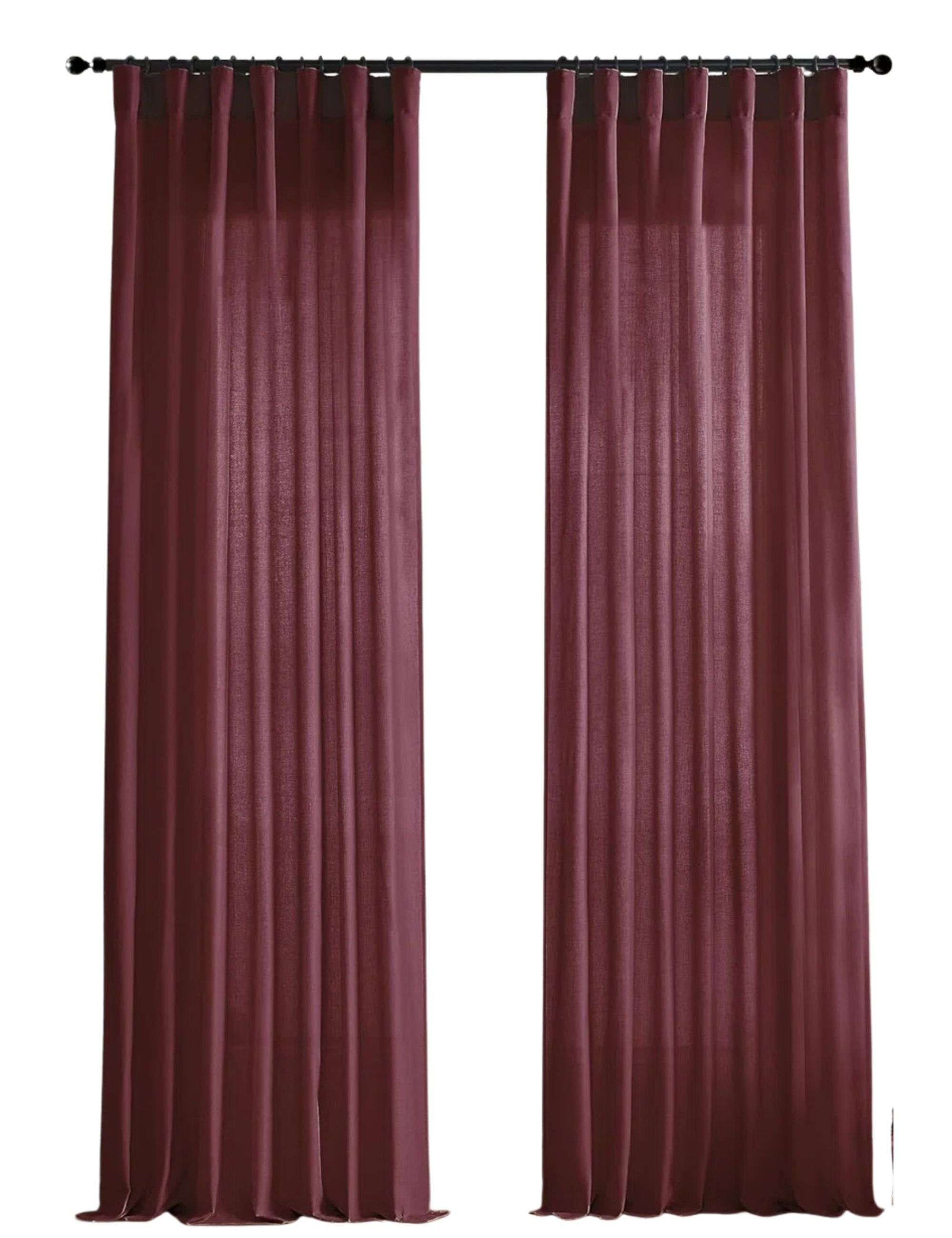Hokku Designs the Sheer Burgundy Curtains