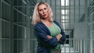Terrifying inmate Big Viv is just one of the Hard Cell characters played by Catherine Tate.