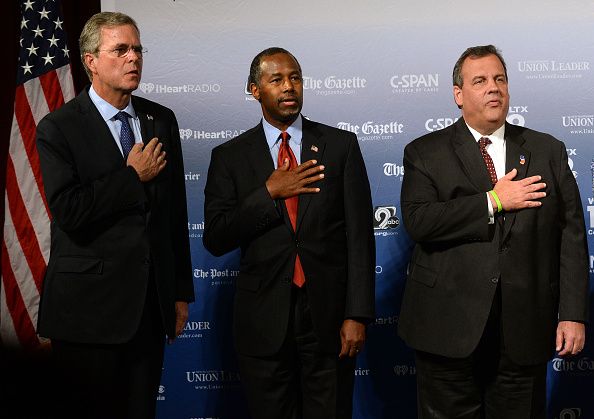 Jeb Bush, Dr. Ben Carson, and Gov. Chris Christie.