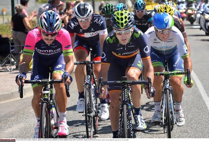 Ion Izagirre (Movistar) in the breakaway