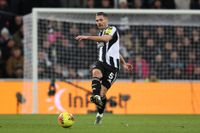 Fabian Schar of Newcastle United plays during the Premier League match between Newcastle United and Leeds United at St. James's Park in Newcastle, England, on January 7, 2026. (Photo by Michael Driver/MI News/NurPhoto)