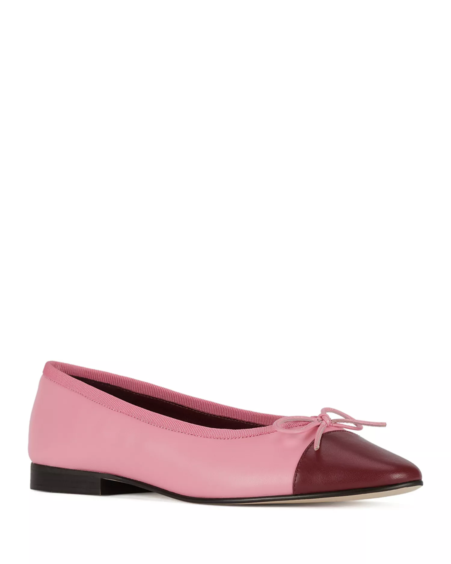 Women's Arabesque Leather Cap Toe Ballet Flats