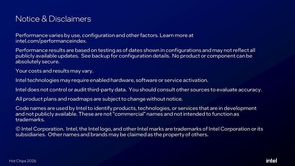 Intel Crescent Island Hot Chips 2026 presentation