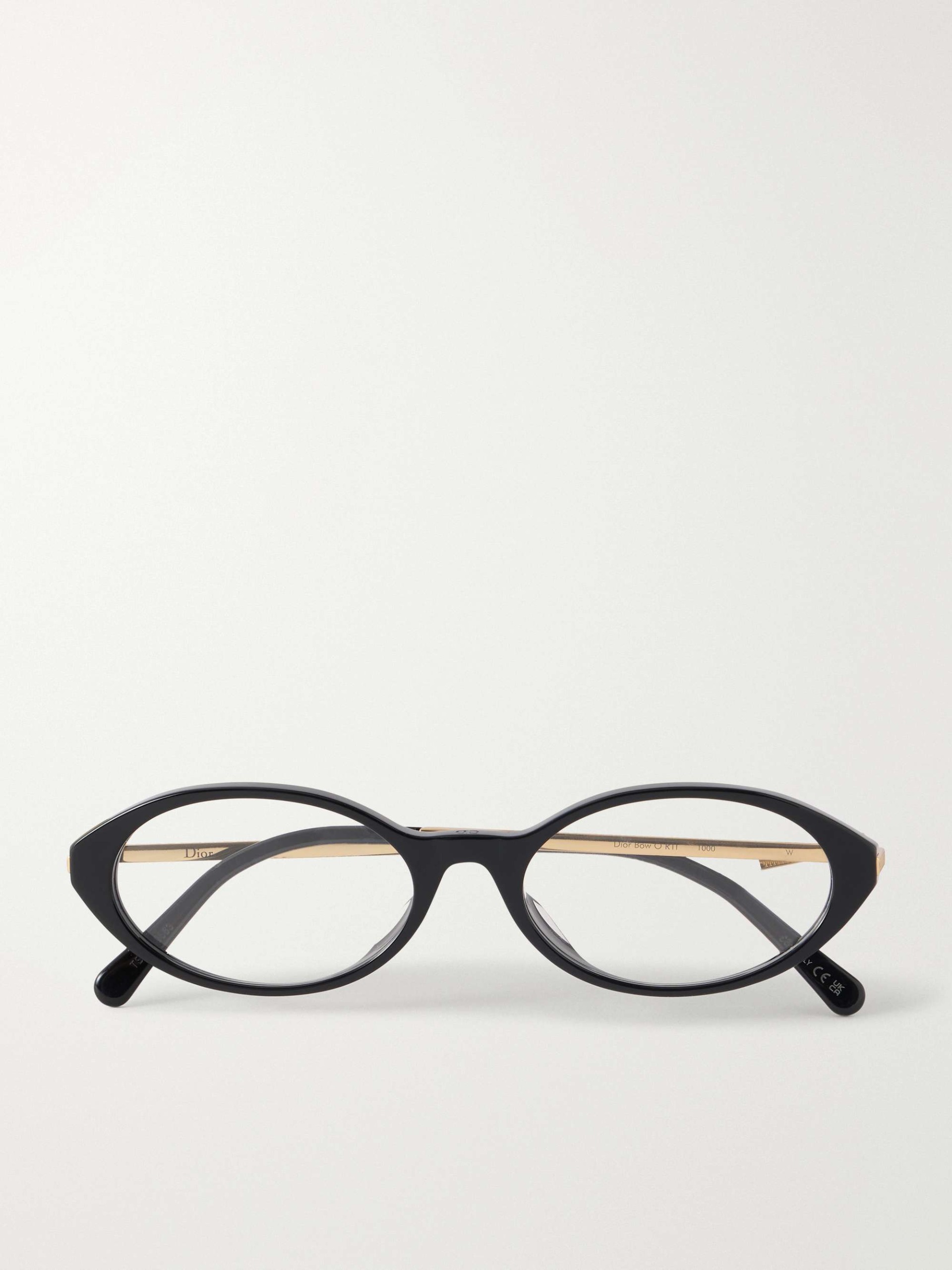 Dior Bow R2i Gold-Tone Metal and Acetate Glasses