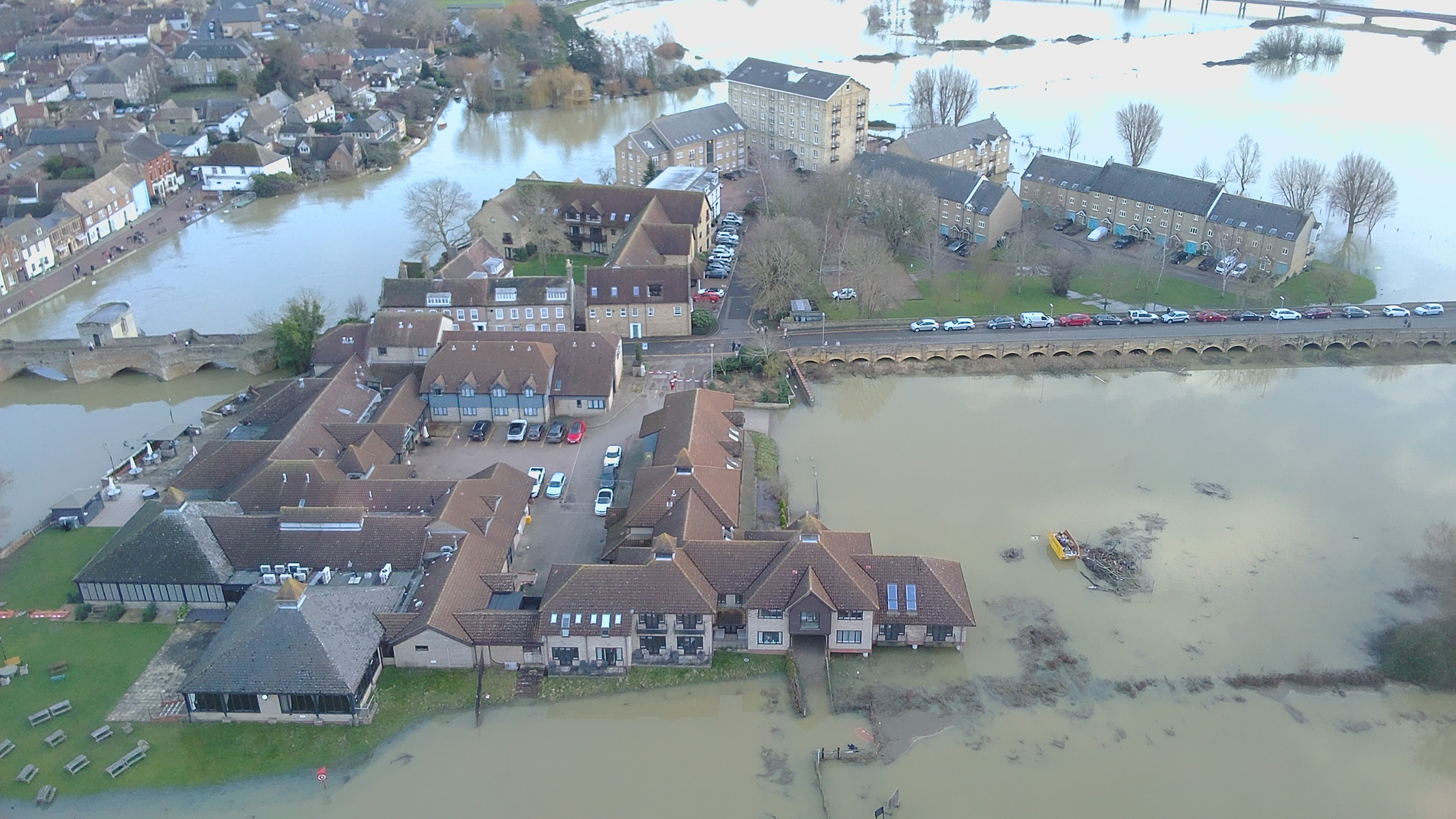 Photo of flooding taken with a V-Copter Falcon Mini