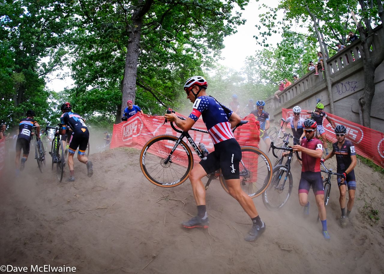 Jeremy Powers (Aspire Racing) slowly picked off riders during the first lap