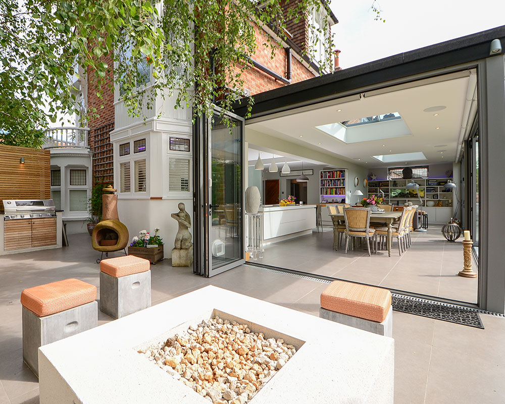 house with BiFolding-doors