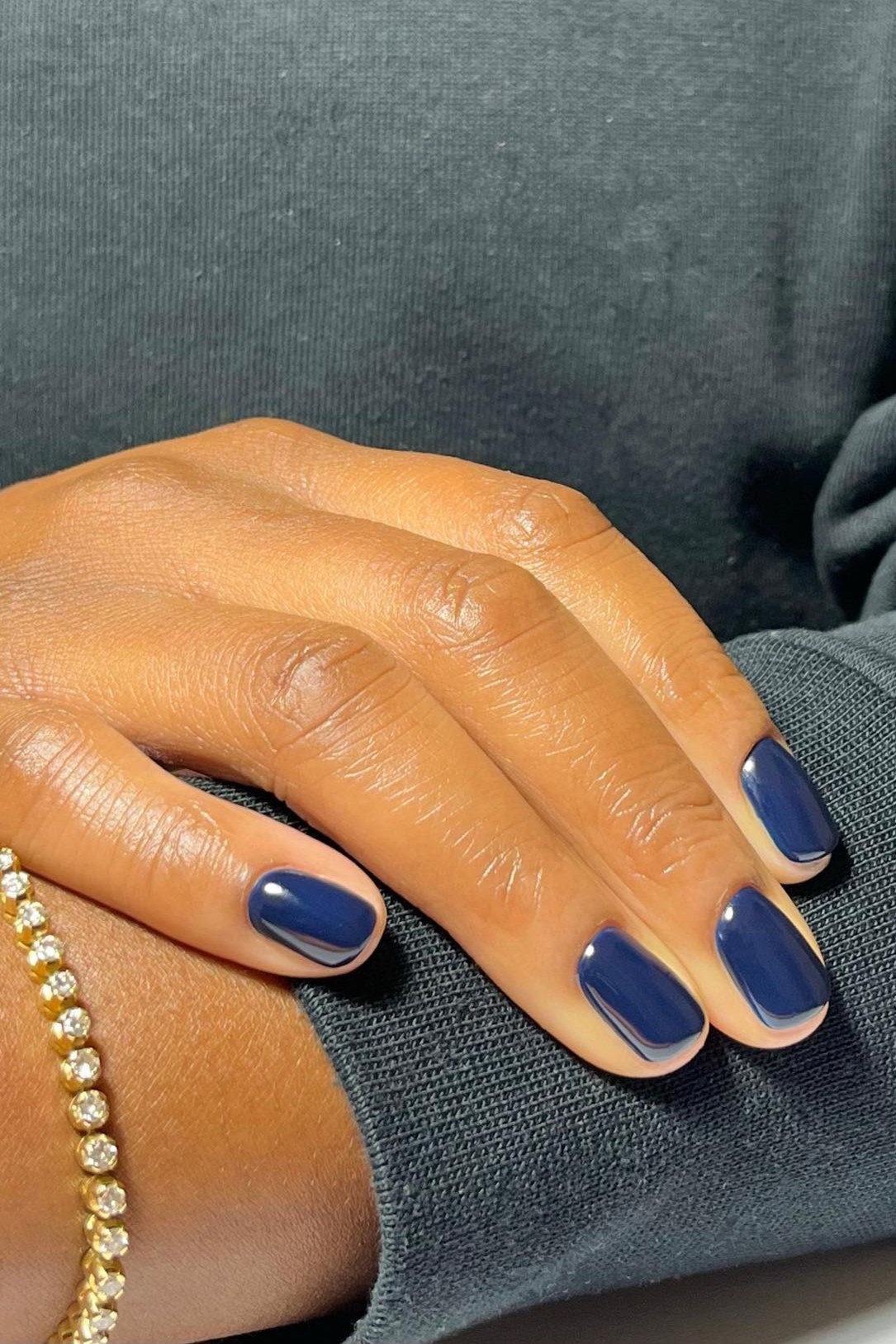 A sapphire manicure.