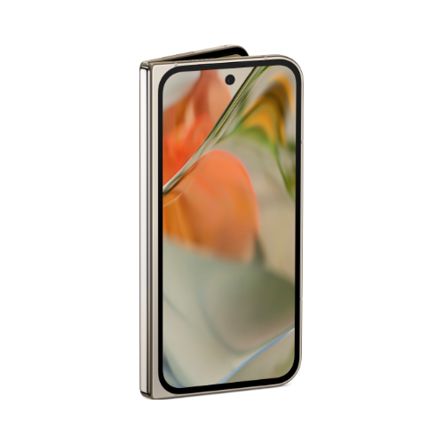 Google Pixel 9 Pro Fold Official Render - Porcelain - Folded