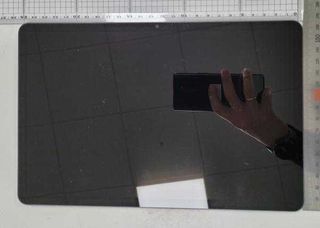 An FCC regulatory photo of a tablet, believed to be the Samsung Galaxy Tab S8