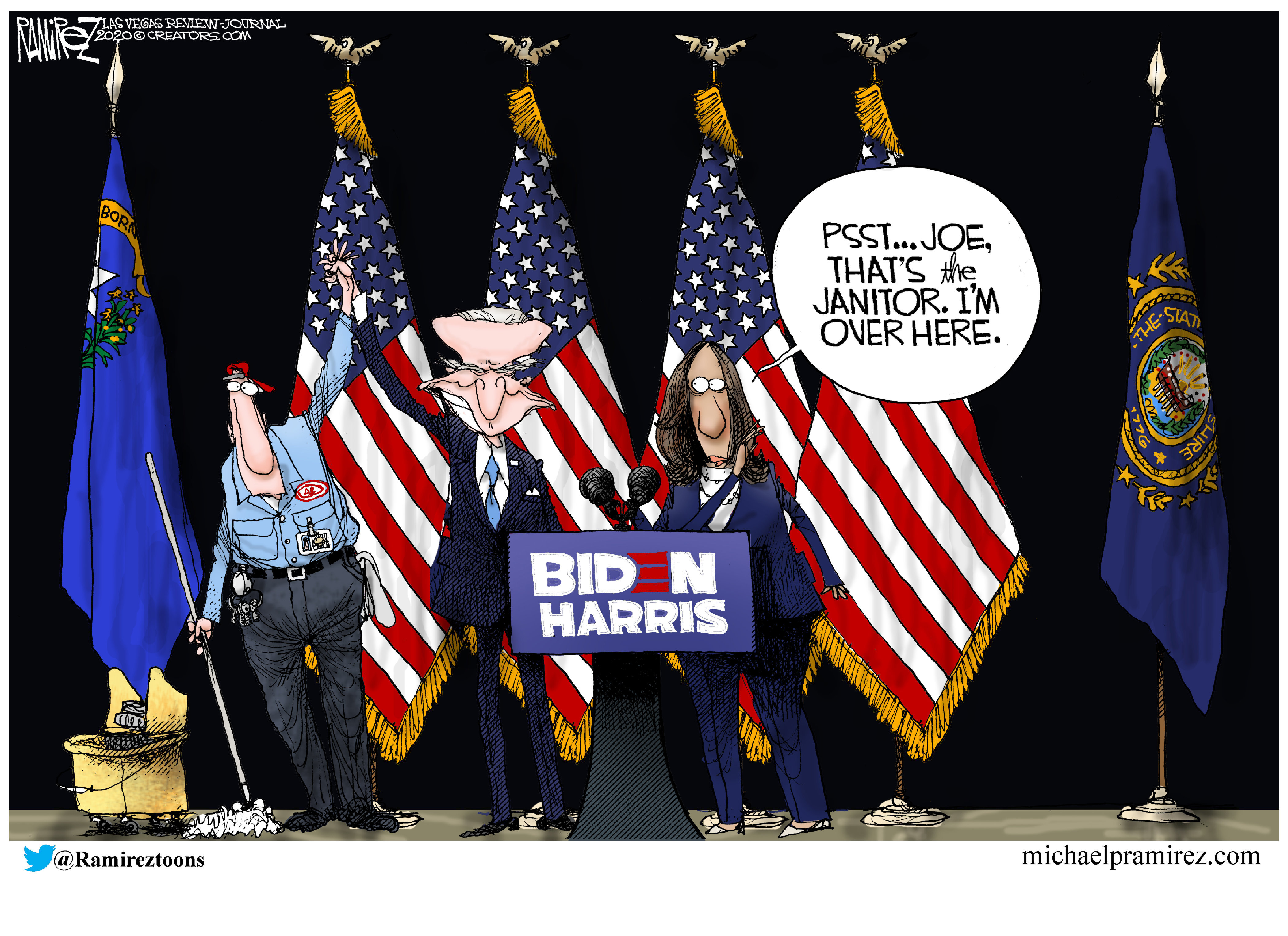 Political Cartoon U.S. Biden Kamala Harris Gaffes Democratic Ticket ...