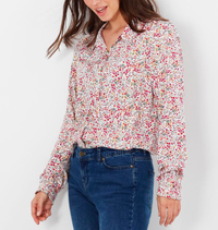 Cassia peter pan collar shirt Save 25%, was £49.95 now £31.95Peter pan collars provide a playful way to elevate simple staples. Think, khaki padded jackets and navy knitwear.