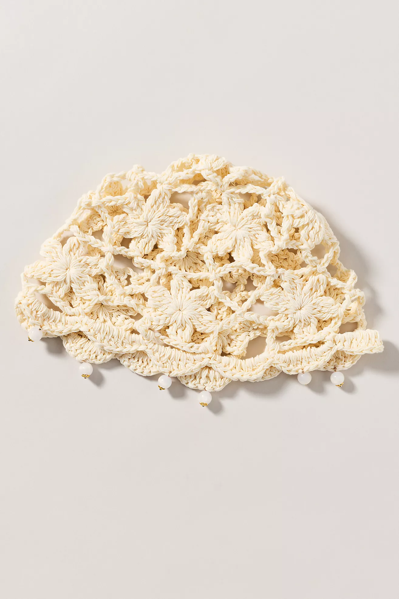 Crochet Pearl Skull Cap