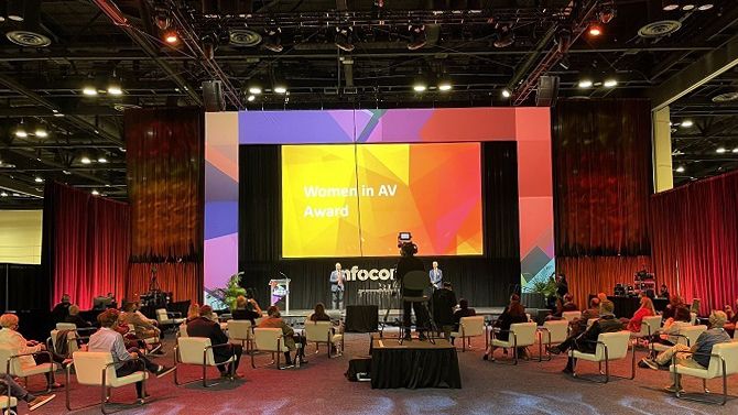 Image from AVIXA&#039;s 2021 AV Professional Awards ceremony at InfoComm 2021