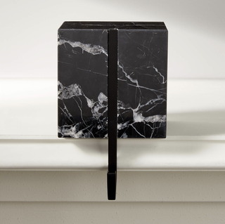 Marble stocking holder from CB2.