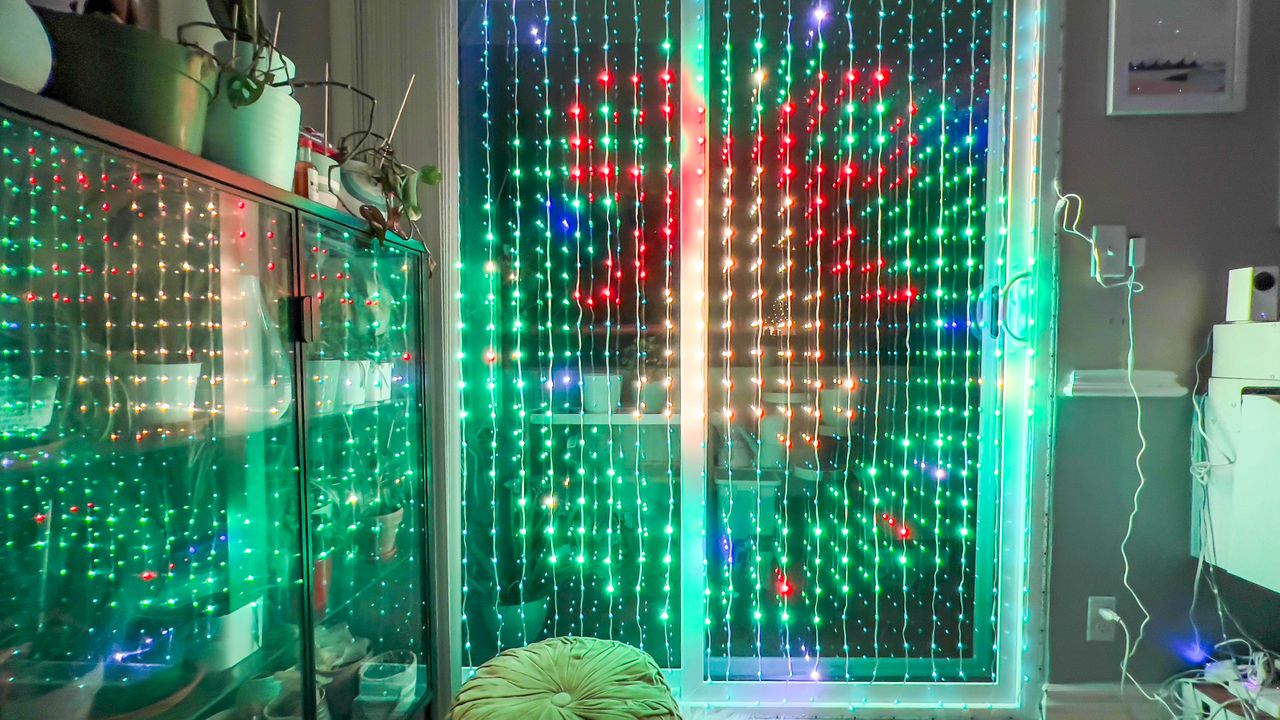 Govee Curtain Lights during author's testing