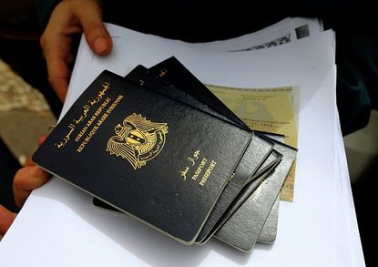 Syrian passports.
