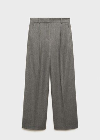 Wool-Blend Suit Trousers - Women | Mango Usa