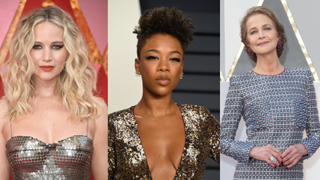 Actors with hooded eyes Jennifer lawrence, Samira Wiley and Charlotte Rampling