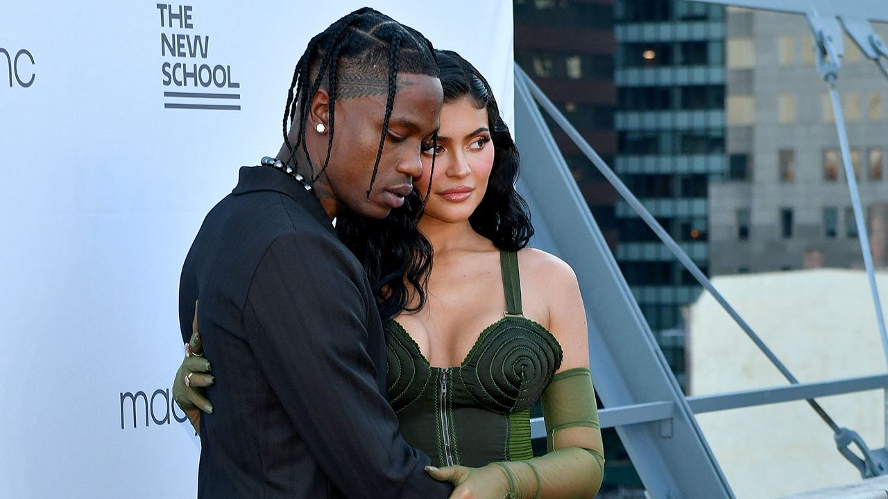 Travis Scott and Kylie Jenner attend the The 72nd Annual Parsons Benefit at Pier 17 on June 15, 2021 in New York City.