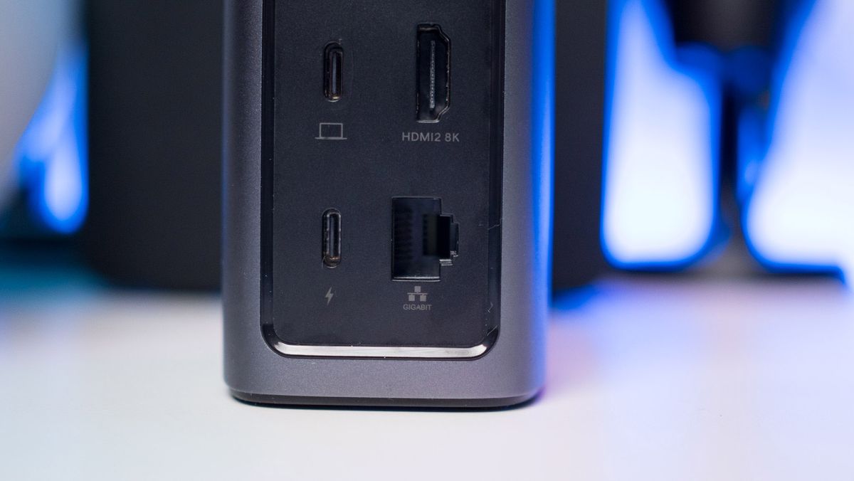 UGREEN 13-in-1 docking station back view of USB ports