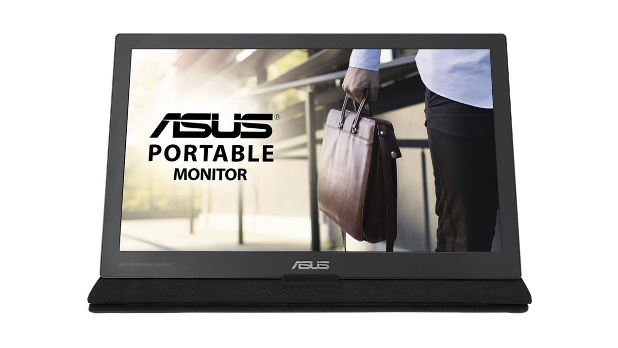 Asus MB169C+ on white background