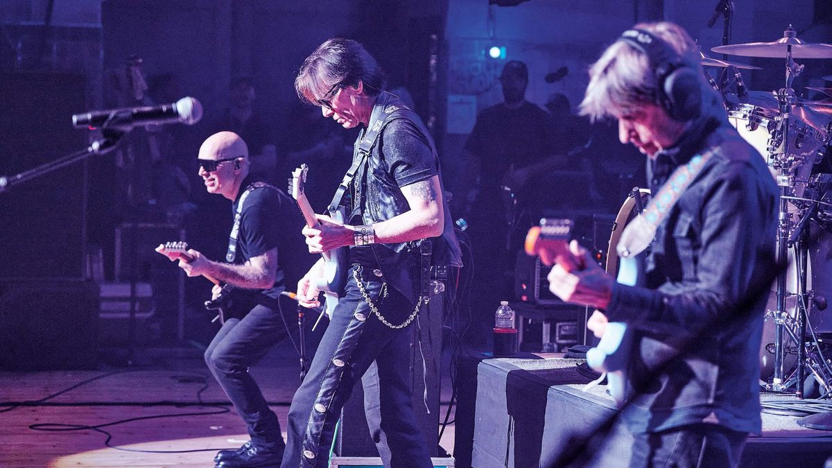 Joe Satriani, Steve Vai and Eric Johnson on the G3 tour