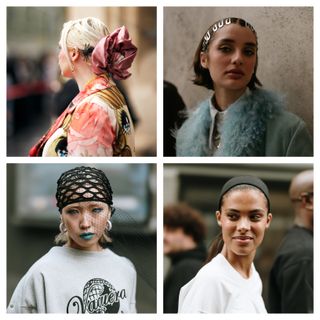 hair accessories at pfw