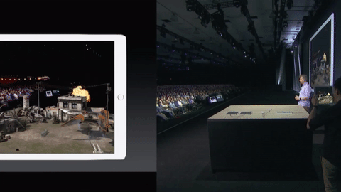Apple's ARKit, on display for the first time at this year's WWDC