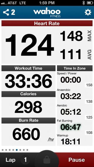 wahoo kickr core app