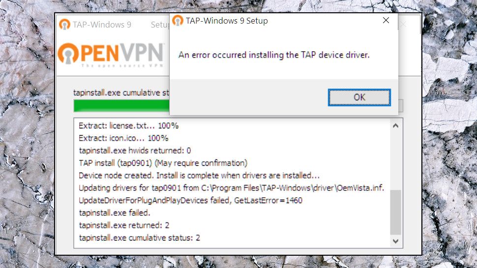 failed to install tap adapter windows 10 office toolkit