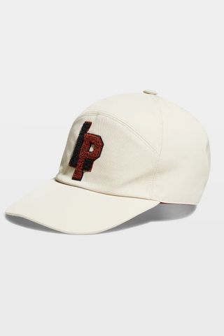 LORO PIANA Men's LP College Embroidered Water-Repellent Baseball Cap