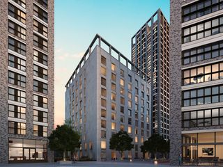 Aldgate Place photo showing three residential towers