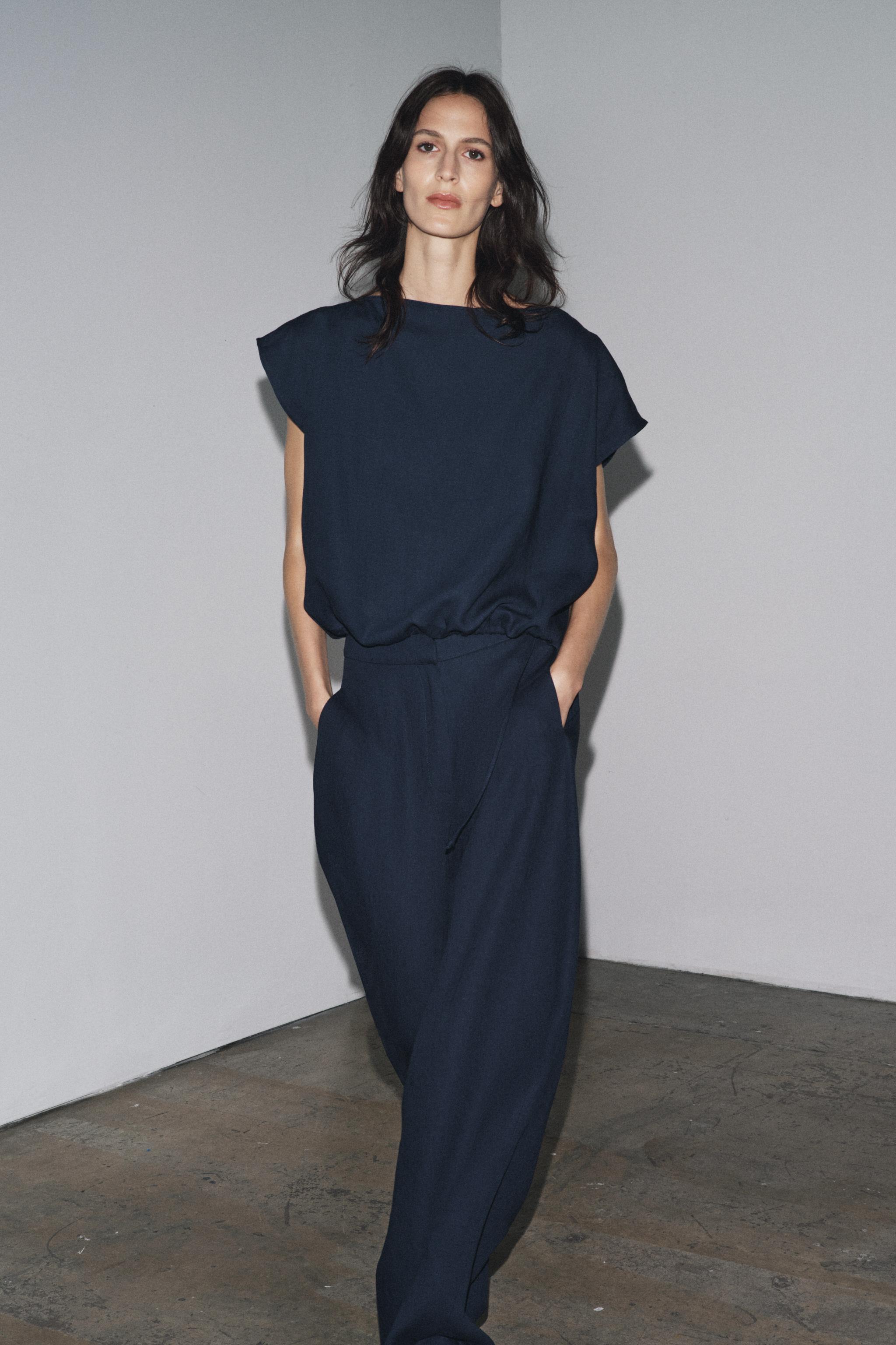 ZW collect linen balloon pants
