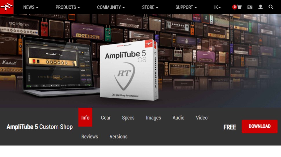 Screenshot av Amplitube